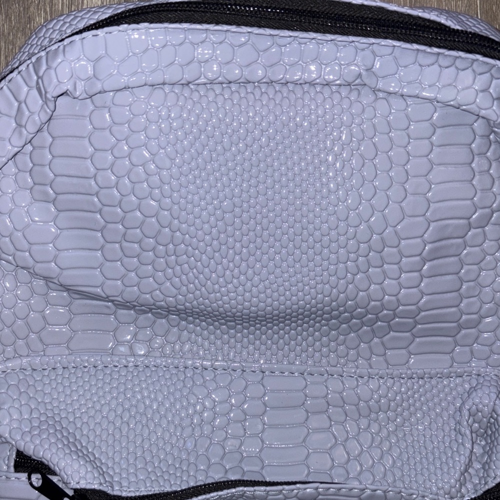 Stylish Blue Textured Backpack - Picture 2 of 3